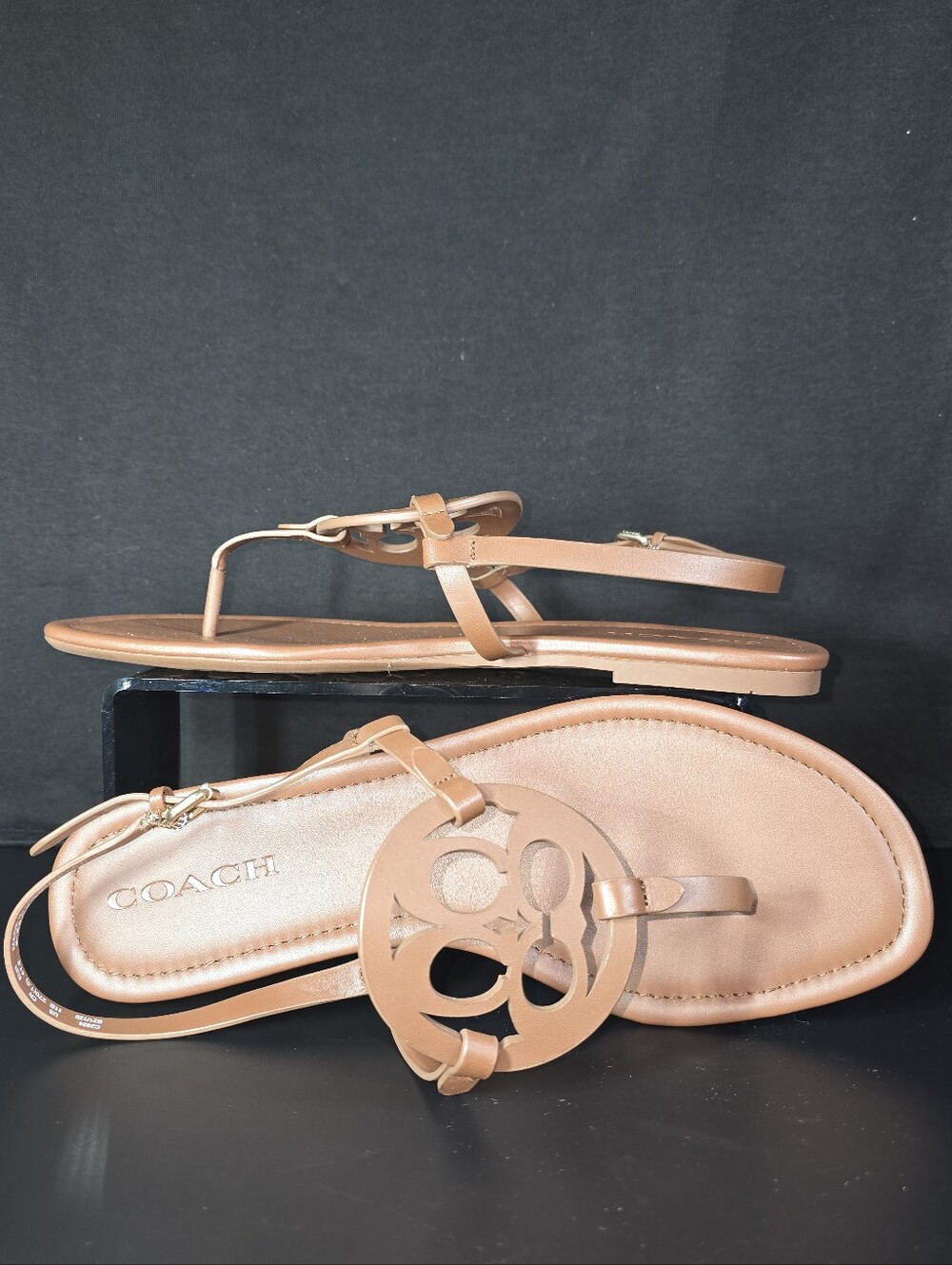 COACH Jaci Leather Sandal – Saddle – Women’s Size 11 – New in Box - Picture 7 of 10